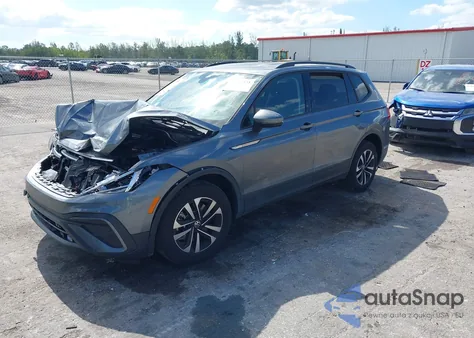 2024 Volkswagen Tiguan 2.0T S z USA, uszkodzony, nr VIN 3VVRB7AX5RM120314
